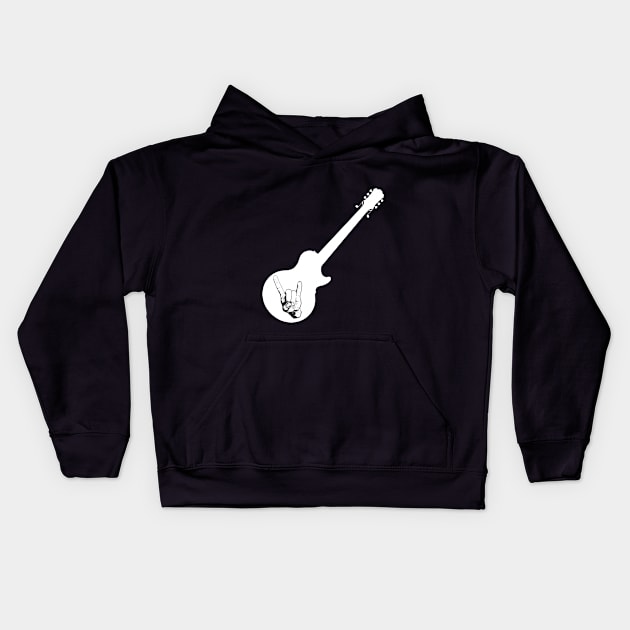 Rock that Music in White Kids Hoodie by boutiquedhorreur